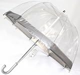 Childrens Clear dome umbrella Silver