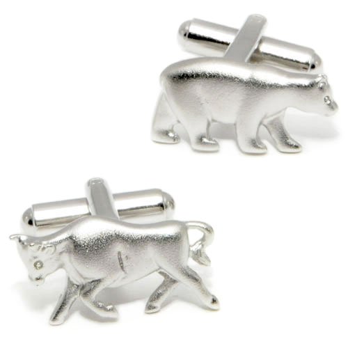 Bull and Bear Cufflinks w/ Box