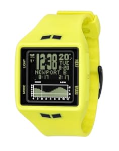 Vestal Unisex BRG016 Brig Tide & Train Fluorescent Yellow and Black Watch