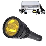50W / 38W 380mm 4500LM Hid Rechargable Flashlight Torch With 6600mah Li-ion Battery And Car Charger