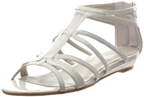 Nine West Women's Makaia Gladiator Sandal,White/White Synthetic,9 M US