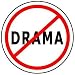 [Quantity 10] NO DRAMA Pinback Buttons 1.25
