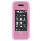 LG VX10000 Voyager Cell Phone Flexible Soft Silicone Case - Pink