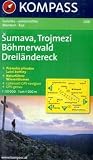 B&ouml;hmerwald, Dreil&auml;ndereck/Sumava, Trojmezi: 1 : 50 000: Wander- und Radwanderkarte - GPS-genau - 