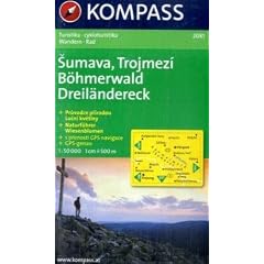 B�hmerwald, Dreil�ndereck/Sumava, Trojmezi: 1 : 50 000: Wander- und Radwanderkarte. GPS-genau