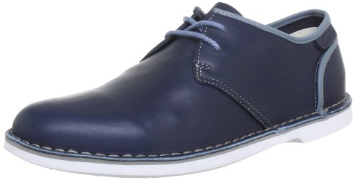 Clarks Mens Marden Grove Navy Leather Shoes 10.5 UK