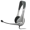 Cyber Acoustics AC401 Silver Stereo Headset/mic