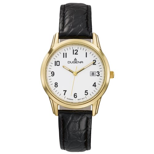 DUGENA CLASSIC Herrenuhr Quarzuhr mit Lederband  4460312