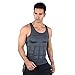 H:oter® Mens Slimming Body Shaper Vest Shirt Abs Abdomen Slim, Grey - XXL
