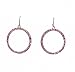 Earrings - E4 - Swarovski Circle "O" - 1" ~ Rose