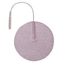 3B Scientific W63209 Round Comfort-Stim Elite Tan Spunlace Electrodes, 3" Diameter