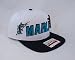 Florida Marlins Retro Pattern Embroidered Flat-Billed Snapback Cap by American Needle