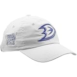 NHL New Era Anaheim Ducks Ladies White Hockey Fights Cancer Slouch Adjustable Hat