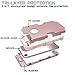 iPhone 7 Case , TOPSKY Three Layer Heavy Duty High Impact Resistant Hybrid Protective Cover Case For iPhone 7 , Rose Gold