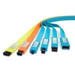 SAVE $7.31 - LaCie 130849 FireWire 400 to FireWire 800 Flat Cable (Orange) $5.68