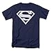 SUPERMAN NAVY & WHITE SHIELD Short Sleeve Mens Shirt