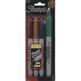 Sanford Sharpie Permanent Fine Marker + Bonus Retractable Just Click
