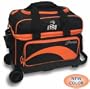 BSI 2 Ball Roller Bowling Bag Black/Orange