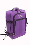 Cabin Max Purple Backpack Flight Approved Carry On Bag massive 44 litre travel luggage 55x40x20 cm