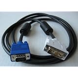 Buy 1 meter DVI-A Analog Male to VGA HD15 Male Video Cable with Ferrites - Great for...