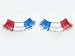 Red White Blue False Eyelashes Reusable Patriotic USA Glue Included