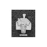 Nebraska Cornhuskers Solid Sterling Silver ''HUSKERS'' Backboard Pendant