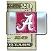 University of Alabama Pewter Money Clip NCAA