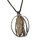 Quartz Necklace 03 Phurba Clear Tibetan Dagger Crystal Carving Sterling Silver 18