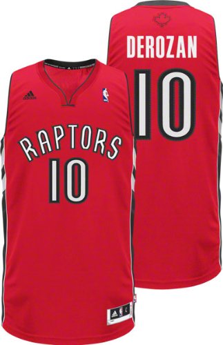 NBA Men's Toronto Raptors Demar Derozan Revolution 30 Road Swingman Jersey (Red, Large)