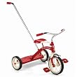 Radio Flyer Classic Red 10" Tricycle with Push Handle
