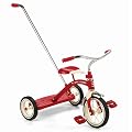 Radio Flyer Classic Red 10" Tricycle with Push Handle