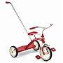 Radio Flyer Classic Red 10" Tricycle with Push Handle