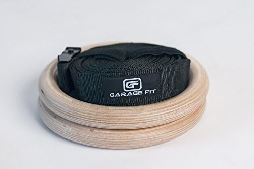 Wood Gym Rings - Premium Heavy Duty Cross Training, Gymnastics, Fitness, Exercise Rings