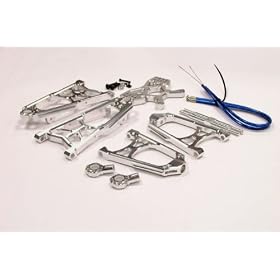 Wide EXT Front Suspension Set, Silver: 5B 2.0, 5T from Suspension Sets