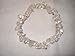 Sublime Gifts 1pc Natural Healing Crystal Clear Quartz Chip Gemstone 7 Inch Stretch Bracelet