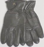 Imported Genuine Dark Brown Leather Microfiber Lined Mens Gloves, Large Only