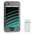 Apple iPod Touch 8GB 16GB Accessory Kit -Transparent Clear Crystal Snap-on Cover Case With Clip + Premium Reusable LCD Screen Protector with Lint Cleaning Cloth By Ikross