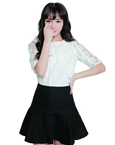 (ディーコッテ)D'Kotte シースルー ワンピース セットアップ 半袖 スカート ミニ aライン フレア ワンピ カットソー tシャツ レディース neay006