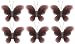41thg80QfzL. SL75  2 Brown Mini Glitter Butterfly nylon hanging ceiling wall baby nursery room wedding decor