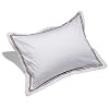 Pinzon 400-Thread-Count 100% Cotton Sateen Hotel Satin Stitch Standard Sham, Bordeaux