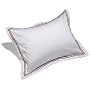 Pinzon 400-Thread-Count 100% Cotton Sateen Hotel Satin Stitch Standard Sham, Bordeaux