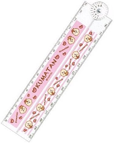 Kumatan Cute Bear Folding Ruler 15cm/30cm with Protractor Border design