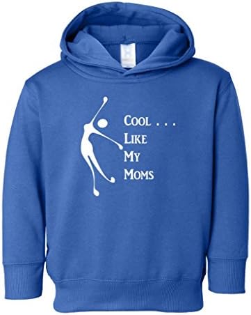 Heartfelt Pride - Cool Like My Moms - Toddler Hooded Sweatshirt 4T Royal Blue