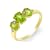 9ct Yellow gold Peridot and Diamond Ring