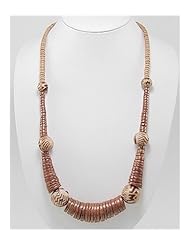 Wood Necklace In Zinc