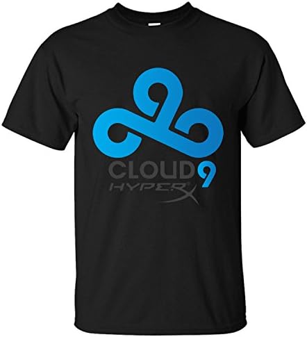QANG Men's Cloud9 csgo HyperX ComfortSoft T-Shirt black XL