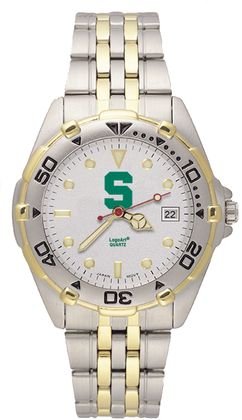 Michigan State Spartans Spartans All Star Watch with Stainless Steel Band - Men's