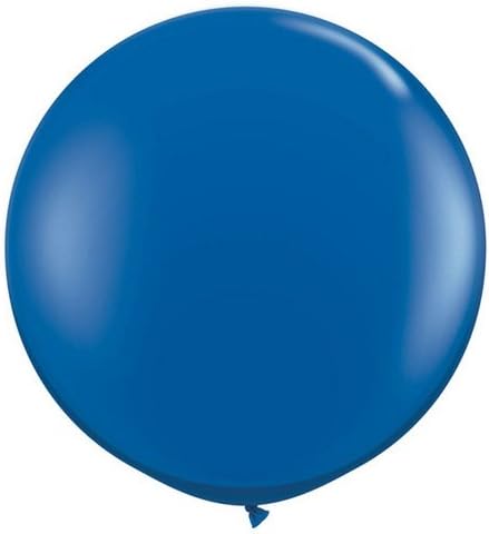 36" Round Balloon Navy Blue