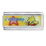Animal Disney Sagittarius Winnie The Pooh Licensed Italian Charms Bracelet Link