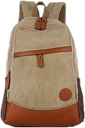 Hemss Canvas Shoulder Bag Schoolbag College Wind Business(Gray)